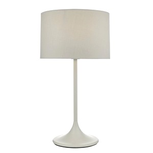 Table Light Dar Funchai Lamp, Grey, Cotton Shade